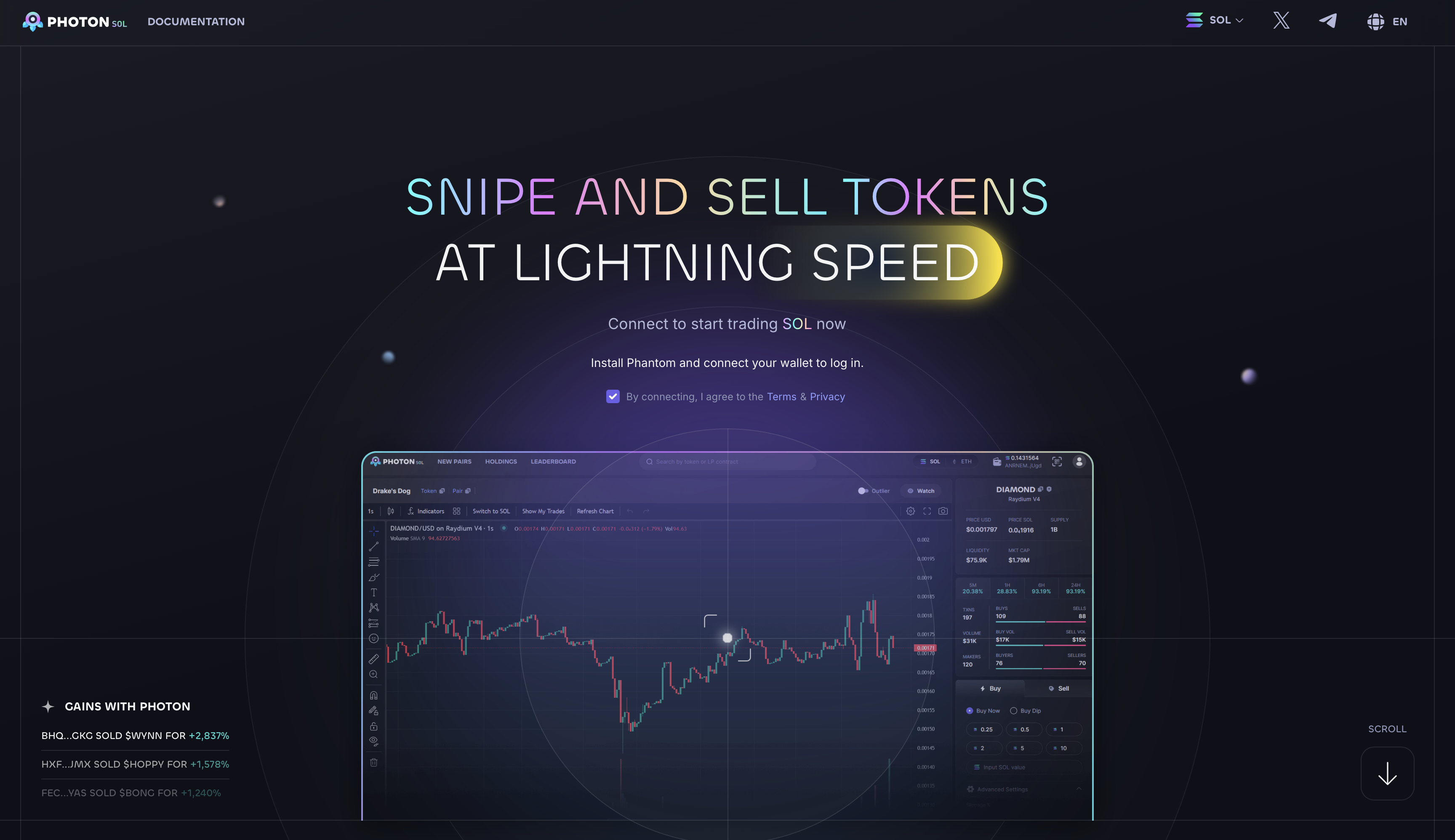 Photon Trading Interface